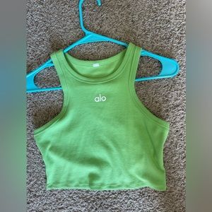 ALO Yoga Green Tank Top
